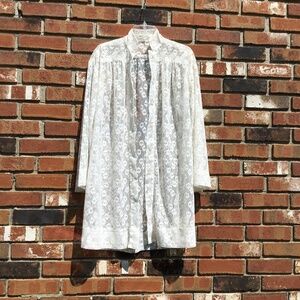 Cover-Up/Summer Robe white lace, medium